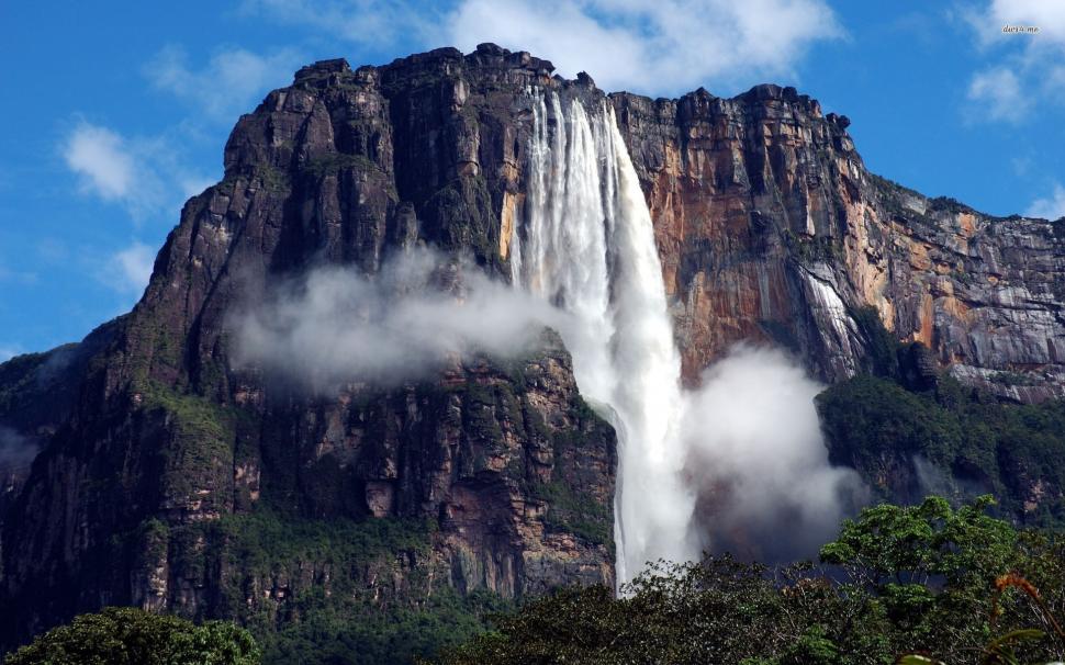 Angel Falls s High Resolution Stock Images wallpaper,angel falls HD wallpaper,cliff HD wallpaper,forest HD wallpaper,natural HD wallpaper,river HD wallpaper,water HD wallpaper,waterfall HD wallpaper,1920x1200 wallpaper