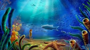 Cartoon Art Vector Color Ocean Underwater Gallery wallpaper thumb
