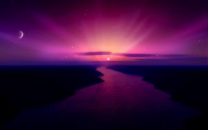 Morning Purple Sunrise HD wallpaper thumb