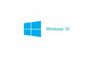 White Background, Windows 10, Logo wallpaper thumb