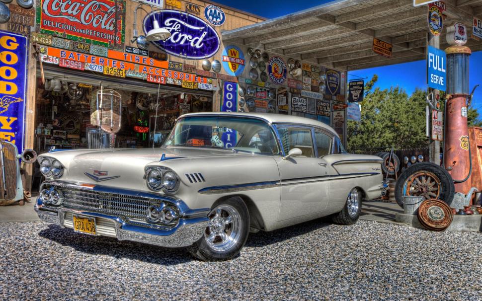 1958 Classic Chevy wallpaper,old cars HD wallpaper,vintage cars HD wallpaper,classic cars HD wallpaper,1920x1200 wallpaper