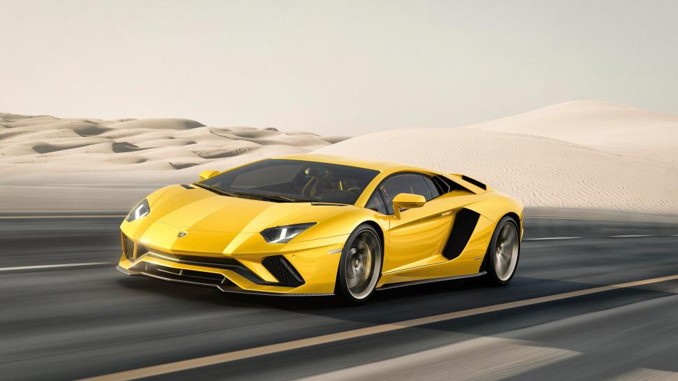 Lamborghini Aventador S 2017, 4K, yellow car, desert wallpaper,2017 HD wallpaper,4k HD wallpaper,yellow car HD wallpaper,desert HD wallpaper,lamborghini HD wallpaper,5120x2880 wallpaper