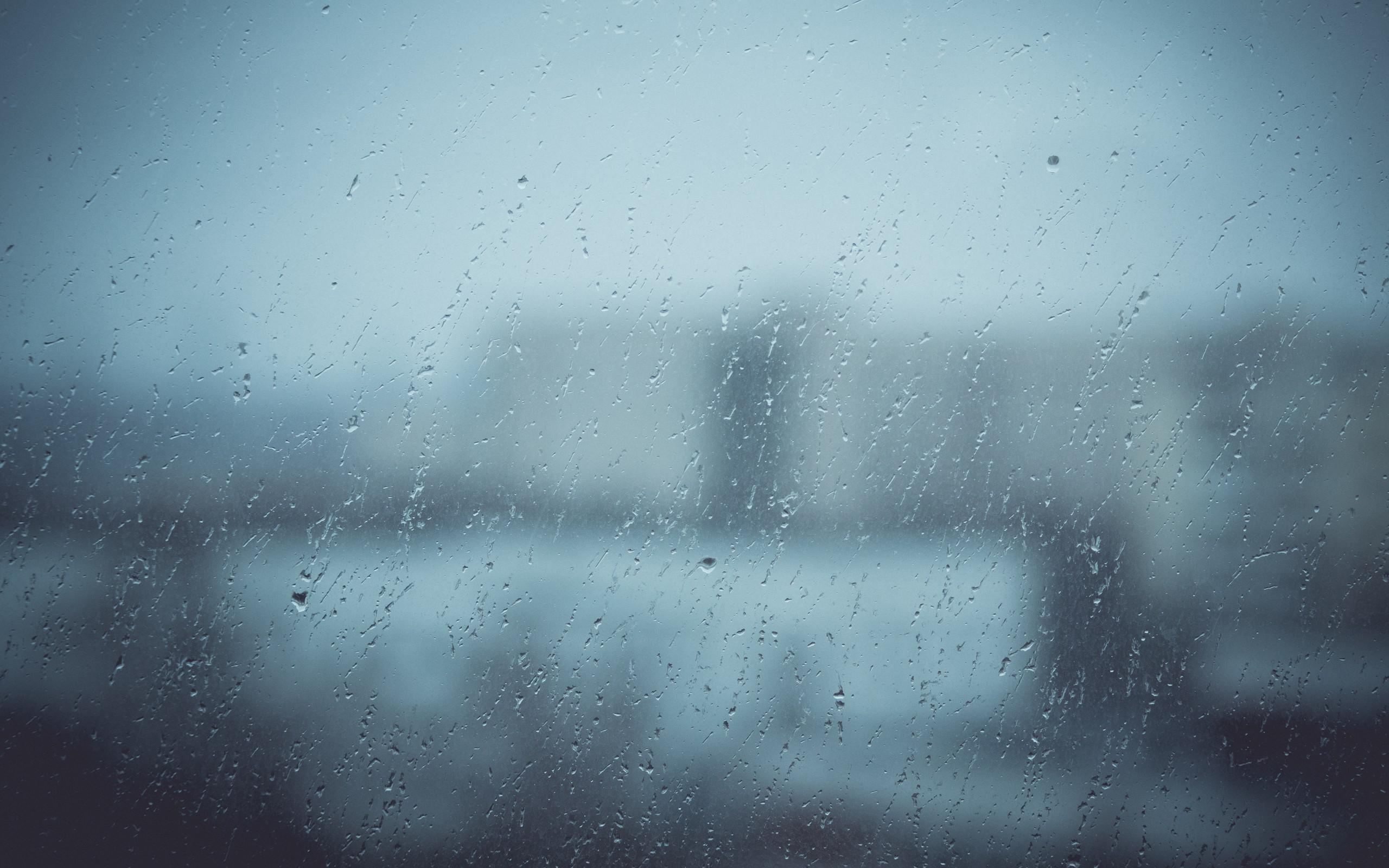 Blue Rain Day Water Drops Teardrops Widescreen wallpaper | water | Wallpaper  Better