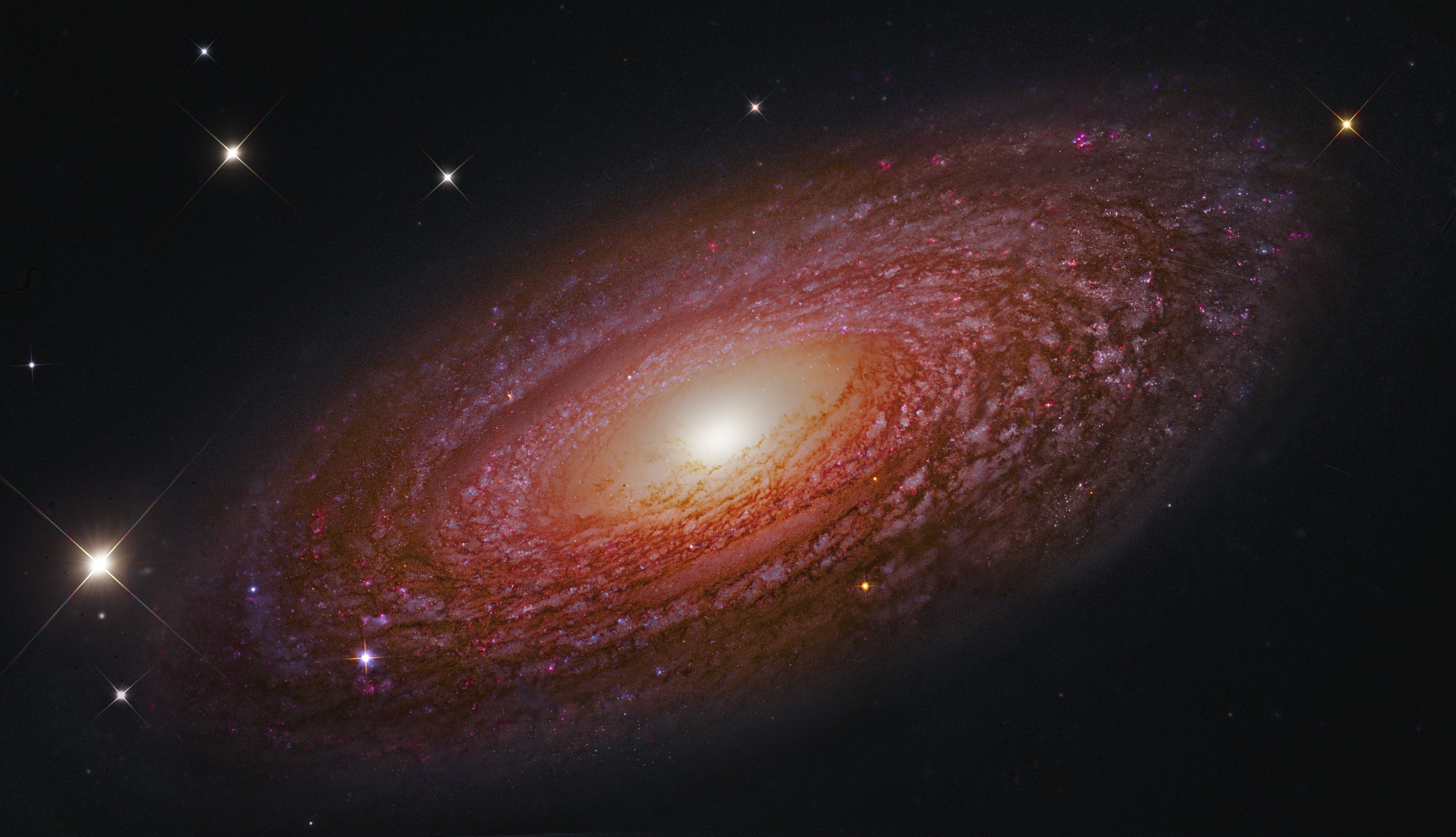 Universe, Galaxy, NGC 2841, Astronomy, Planets, Stars, Dark Background
