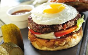 burgers, sandwiches, fast food, eggs, vegetables, bun, burger wallpaper thumb