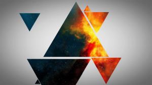 Colorful triangles wallpaper thumb