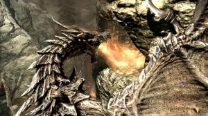 Skyrim Elder Scrolls Dragon Fire HD wallpaper thumb