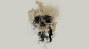 Skull Abstract Drawing HD wallpaper thumb