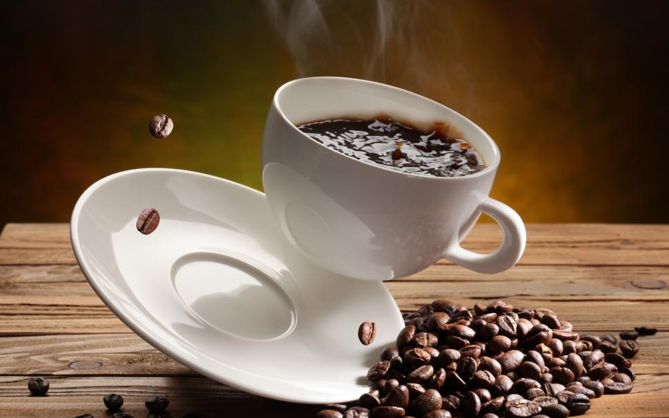 Coffee, Coffee Beans, Cup wallpaper,coffee HD wallpaper,coffee beans HD wallpaper,cup HD wallpaper,2560x1600 wallpaper