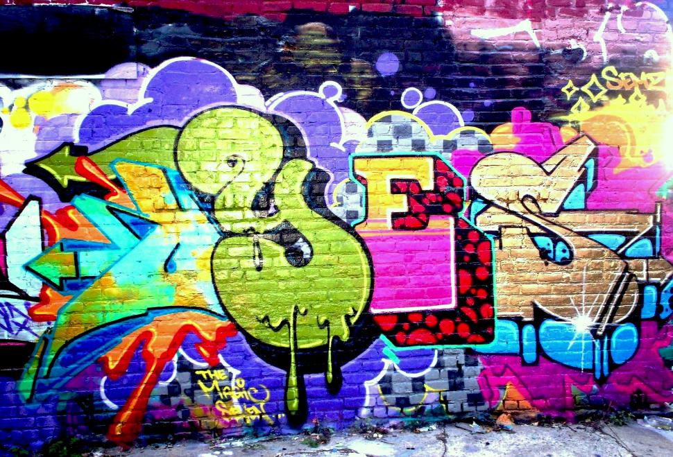 Awesome Brick Wall Graffiti For wallpaper,art HD wallpaper,emotion HD wallpaper,graffiti HD wallpaper,street art HD wallpaper,2520x1714 wallpaper