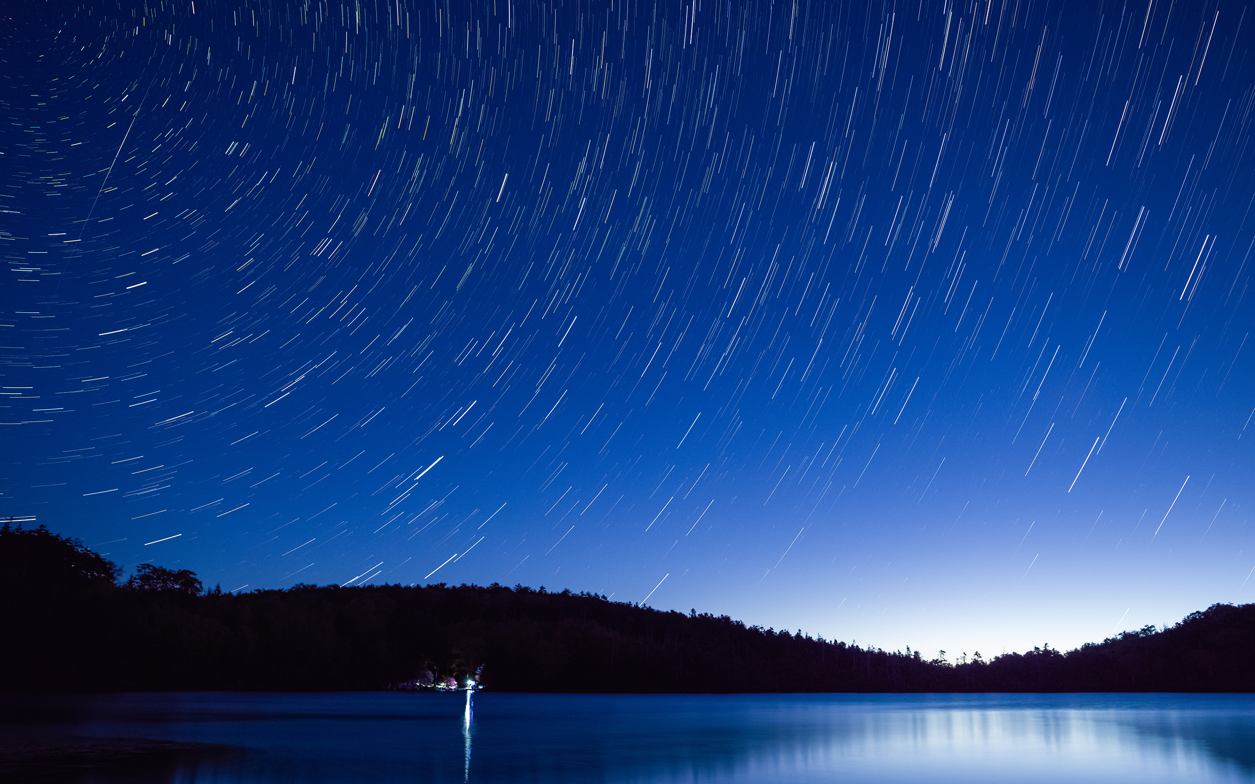 Stars Timelapse Night Ocean Night HD wallpaper | nature and landscape ...