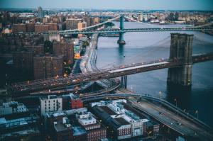 City, New York City, Aerial View, Buildings, Bridge wallpaper thumb