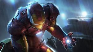 Iron Man in the Rain wallpaper thumb