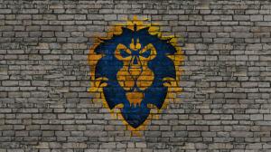 World of Warcraft WOW Alliance Wall Brick Wall HD wallpaper thumb