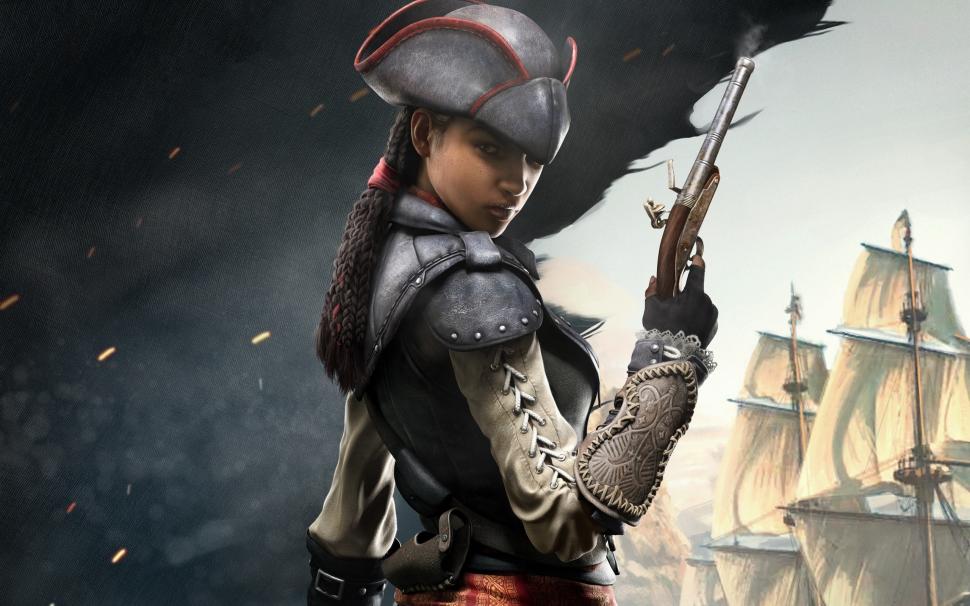 Assassin's Creed IV: Black Flag, girl assassin wallpaper,Assassin HD wallpaper,Creed HD wallpaper,Black HD wallpaper,Flag HD wallpaper,Girl HD wallpaper,2560x1600 wallpaper
