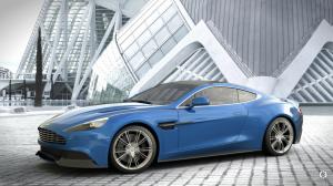Aston Martin Vanquish blue car wallpaper thumb