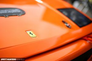 Ferrari Race Car 355 Logo Badge Orange HD wallpaper thumb