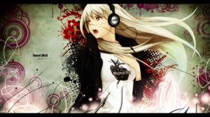 Anime Girl, Music, Headphones wallpaper thumb