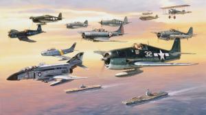 Fleet Of Military Planes wallpaper thumb
