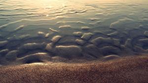 Wet beach sand wallpaper thumb