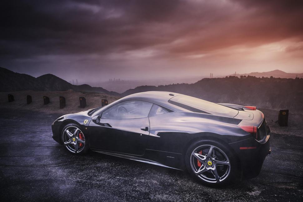 Ferrari, 458, italia, side view, black wallpaper,ferrari HD wallpaper,italia HD wallpaper,side view HD wallpaper,black HD wallpaper,2500x1668 wallpaper