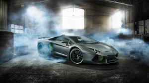 House, Indoors, Cars, Speed, Vehicle, Teal Car, Smog wallpaper thumb