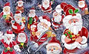 santa claus, gifts, smiles, holiday, christmas, mood wallpaper thumb