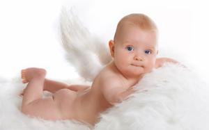 Cute angel baby wallpaper thumb