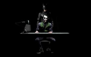 Batman and Joker Sketch wallpaper thumb