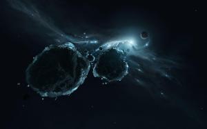 Asteroid heading for Earth wallpaper thumb