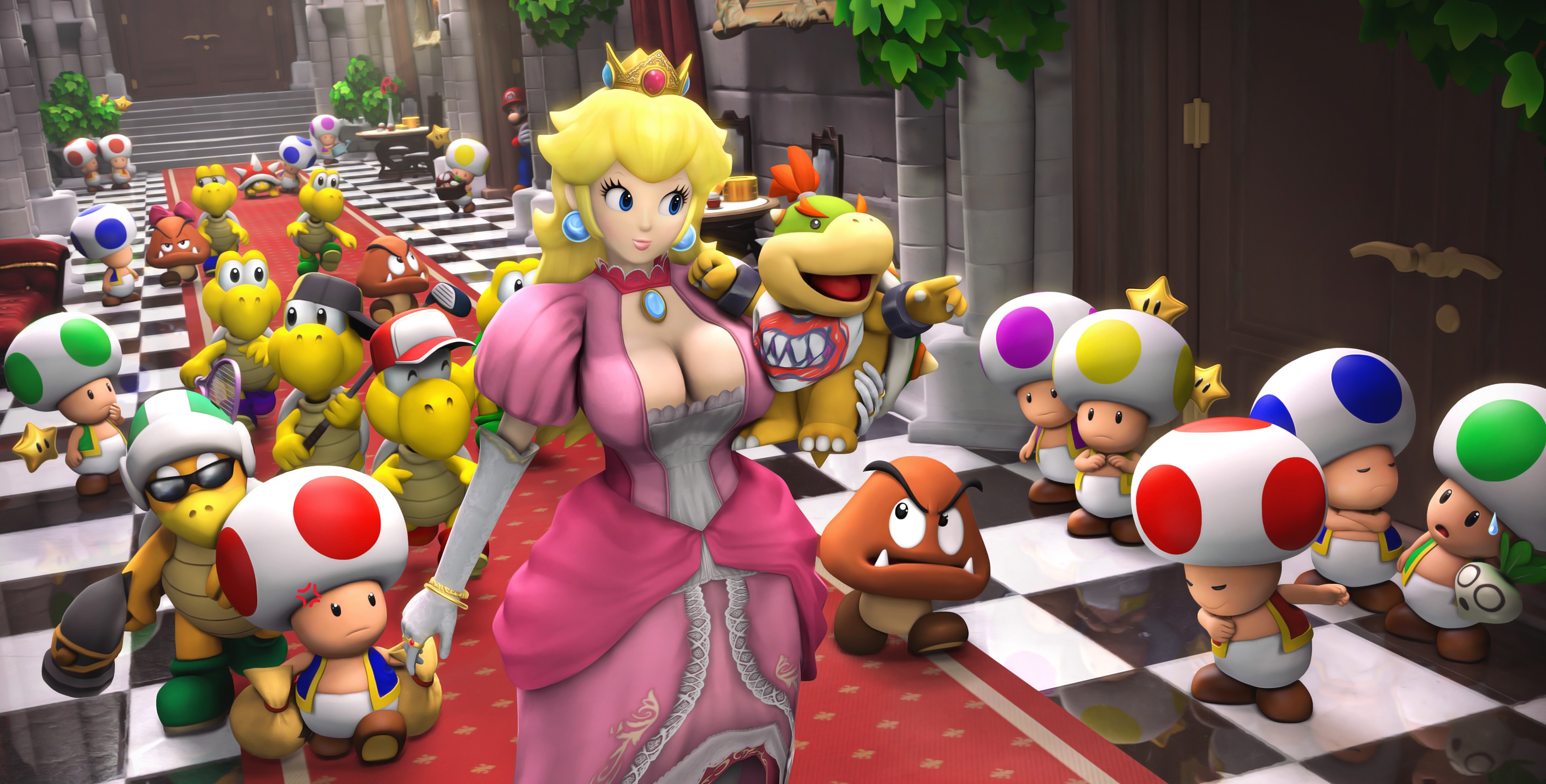Super Mario, mario, video games, princess peach, render, 3D wallpaper |  games | Wallpaper Better