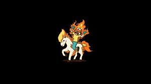 Pokemon Fire Black Ponyta Ash Ketchum HD wallpaper thumb