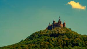 Architecture, Castle, Nature, Landscape, Trees, Germany, Forest, Clouds wallpaper thumb