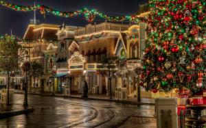 city, street, holiday, christmas, atmosphere, hdr wallpaper thumb