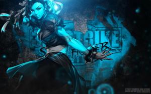 Chun-Li Street Fighter Blue HD wallpaper thumb