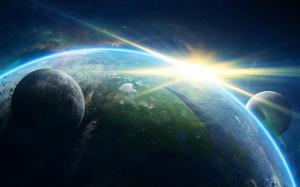 Cosmos Sci Fi Earth Atmosphere Moon Plantets Star Sunlight Sunrise Sunset Gallery wallpaper thumb