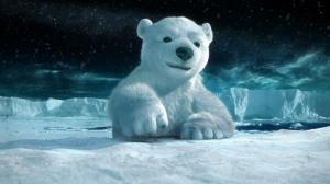 3D animal paintings, polar bear wallpaper thumb