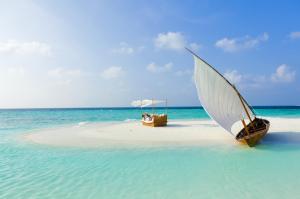 maldives, beach, tropical, sea, sand, island, boat, summer wallpaper thumb