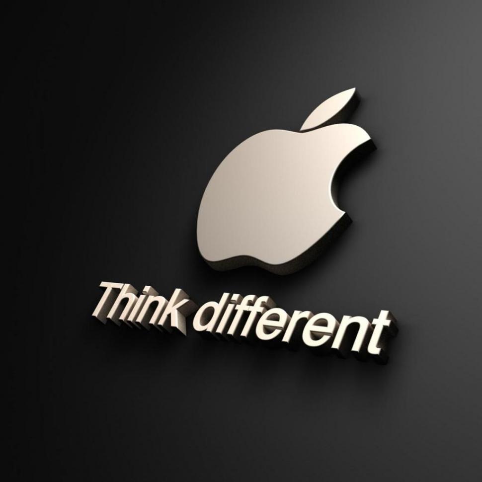 Apple, Think Different, Brand, Logo, Technology, Electronic Products wallpaper,apple wallpaper,think different wallpaper,brand wallpaper,logo wallpaper,technology wallpaper,electronic products wallpaper,1024x1024 wallpaper
