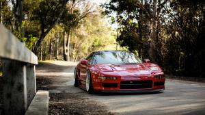Acura NSX, Red Car, Outdoors, Front View wallpaper thumb