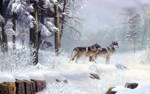Forest Wolf wallpaper thumb