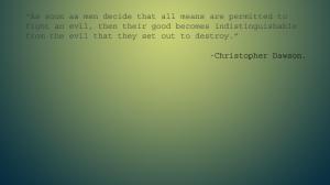 Christopher Dawson quote wallpaper thumb