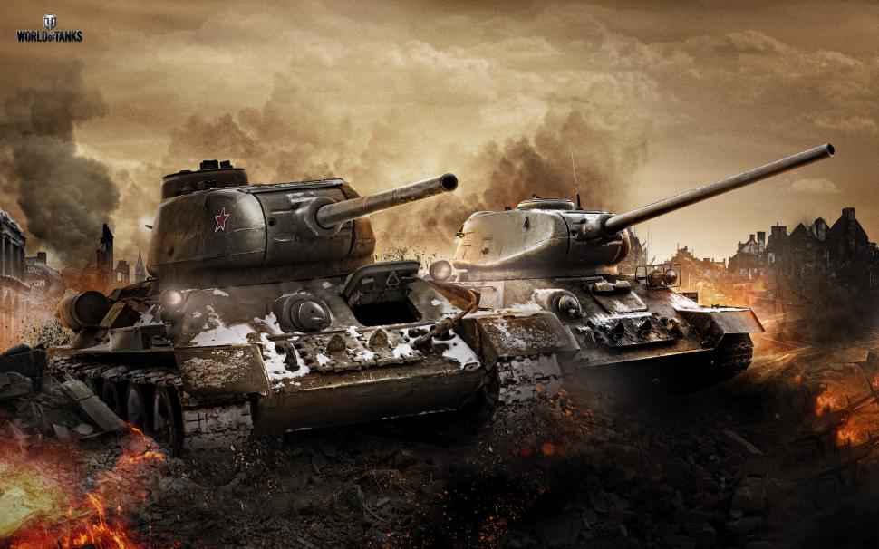 T 34 & T 34 85 in World of Tanks wallpaper,world HD wallpaper,tanks HD wallpaper,2560x1600 wallpaper