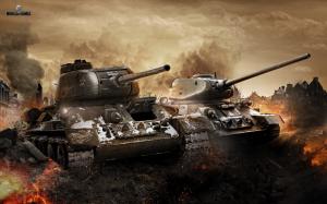 T 34 & T 34 85 in World of Tanks wallpaper thumb