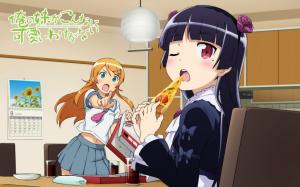 Kirino Kousaka Anime Pizza HD wallpaper thumb