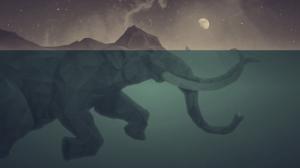 Elephant Fantasy Art HD wallpaper thumb