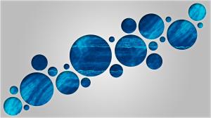 Blue circles bubbles wallpaper thumb