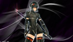 Cyberpunk, Futuristic, Anime Girls, Cool, Sword wallpaper thumb