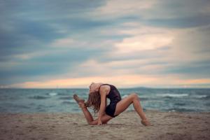 Beach, Gymnastics, Women, Outdoors, Yoga wallpaper thumb