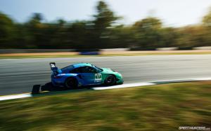Porsche Race Car Motion Blur HD wallpaper thumb